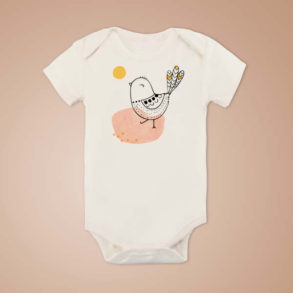 Kiki der Spatz | Baby Body Kurzarm